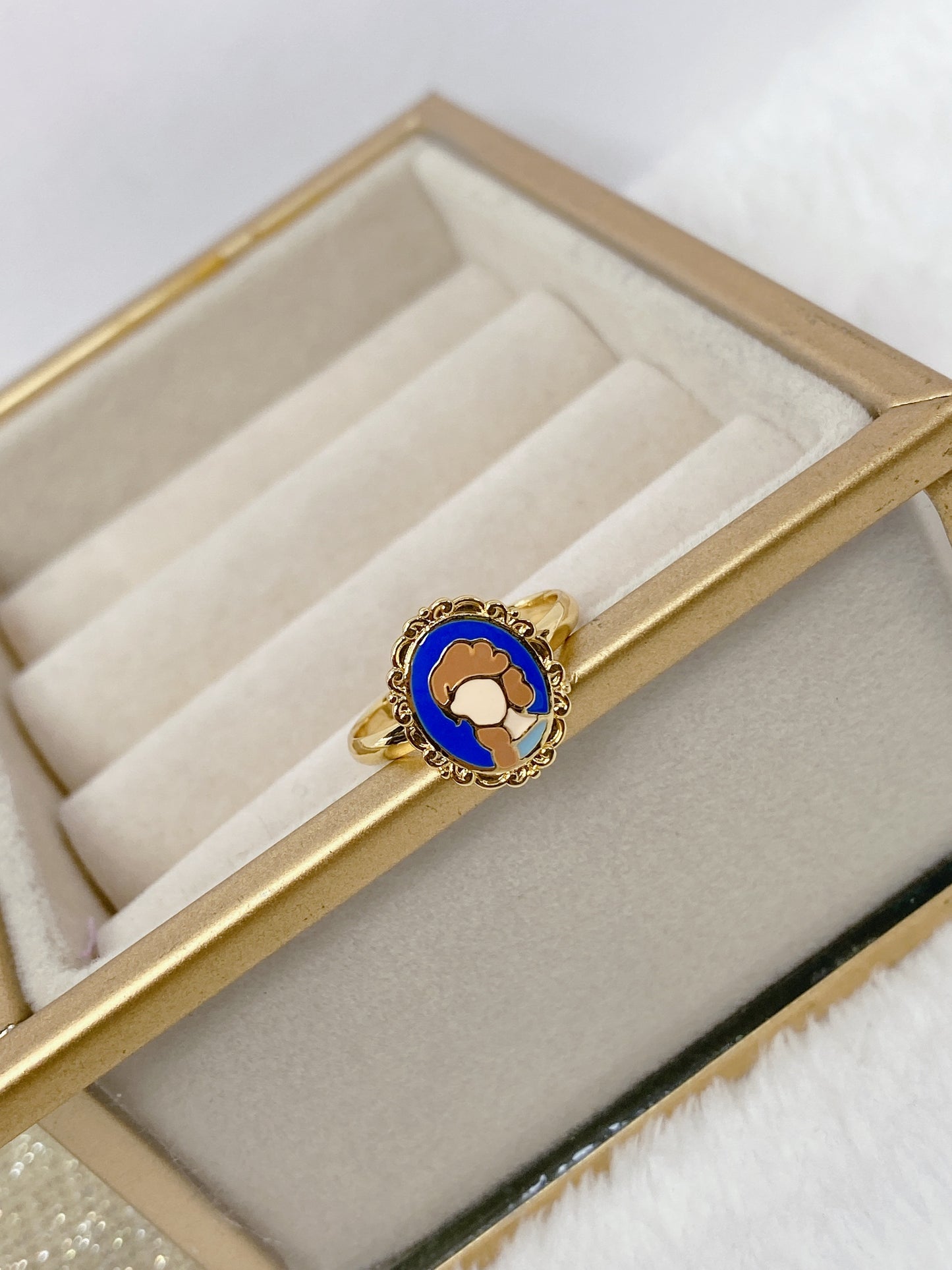 Anillo Chapa de Oro Ajustable ACO1201-7