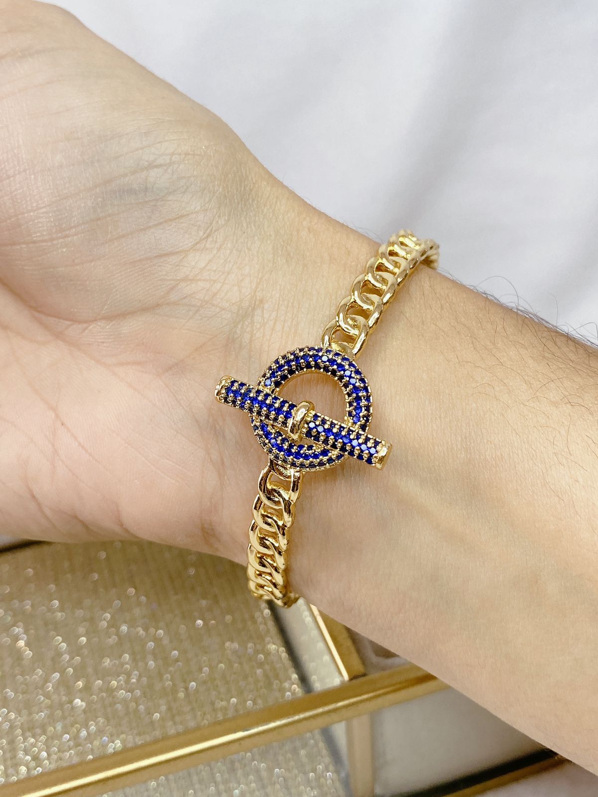 AGOTADO Pulsera de Chapa de Oro COP1491-2