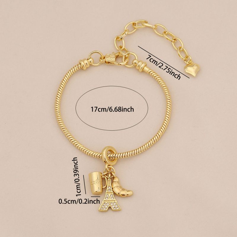 Pulsera de Chapa de Oro COP1426-1