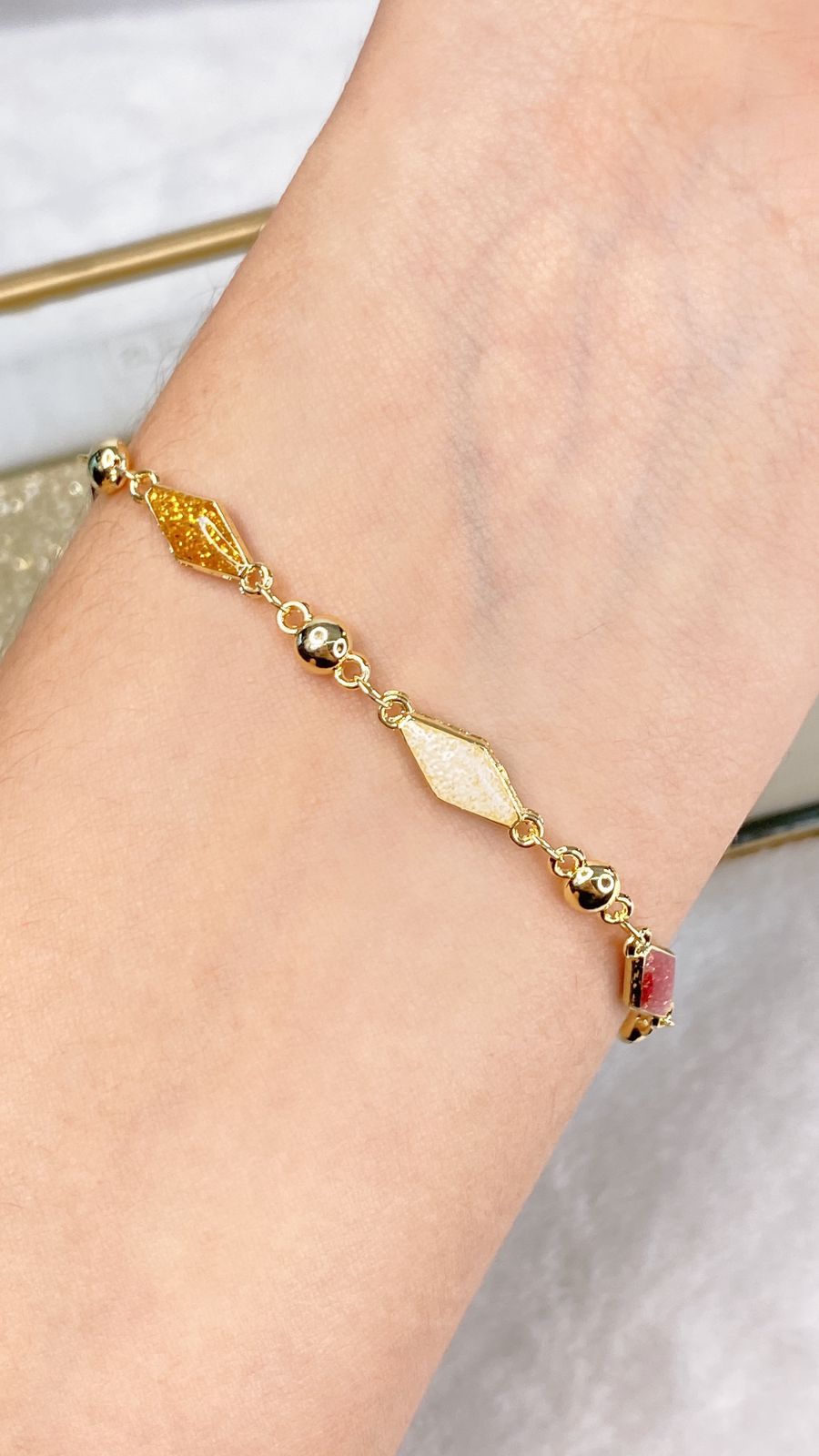 Pulsera de Chapa de Oro COP1582-7
