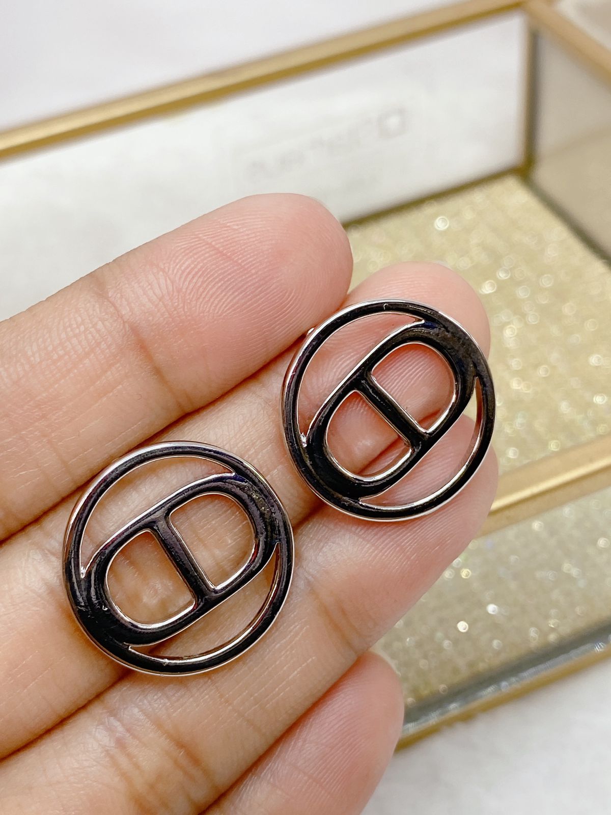 Arete de Chapa de Oro COA2442-2