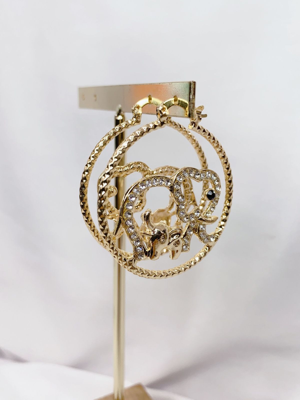 Arete de Chapa de Oro COA1668-1