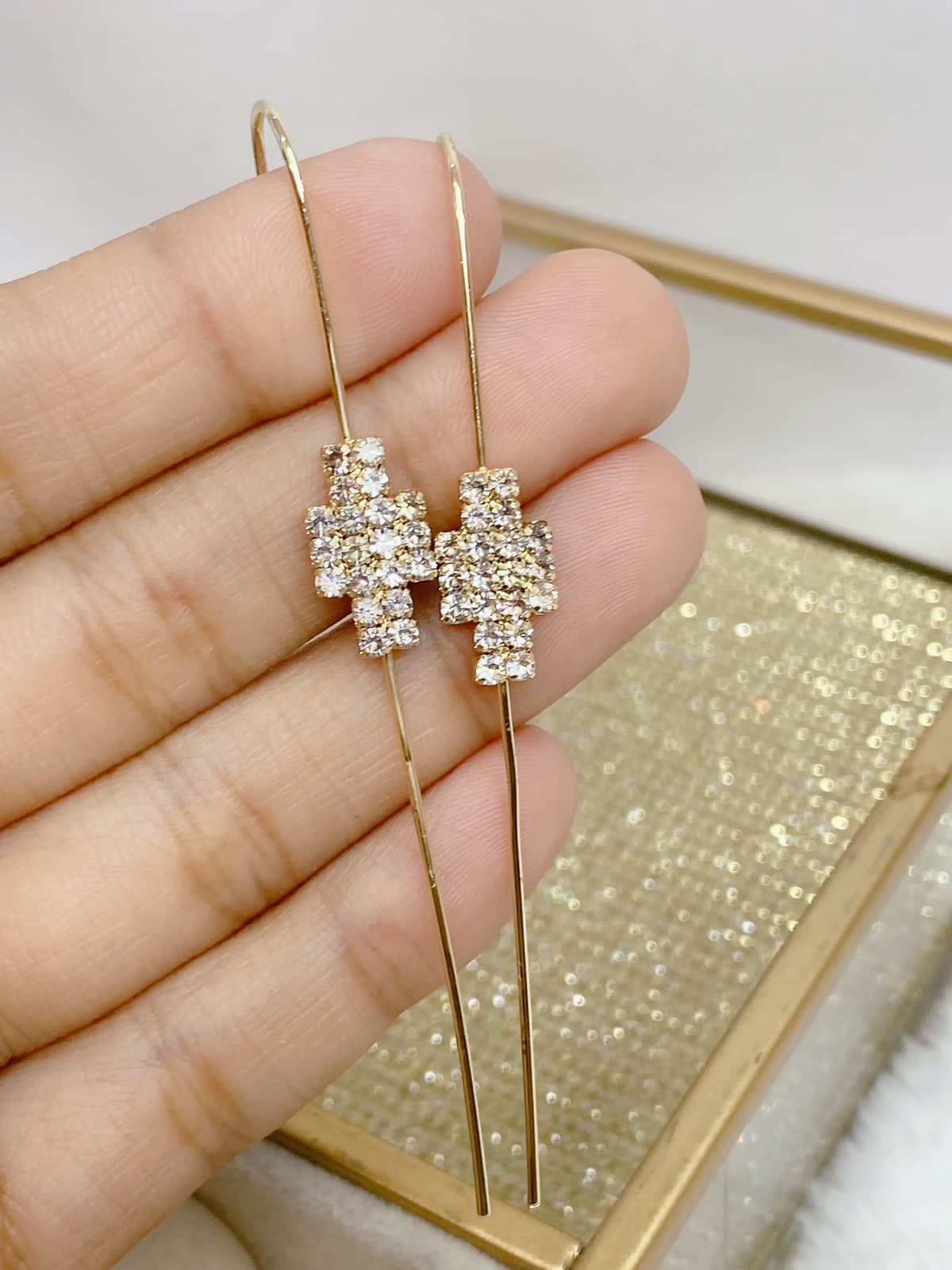 Arete Chapa de Oro COA2127-8 (PAR)