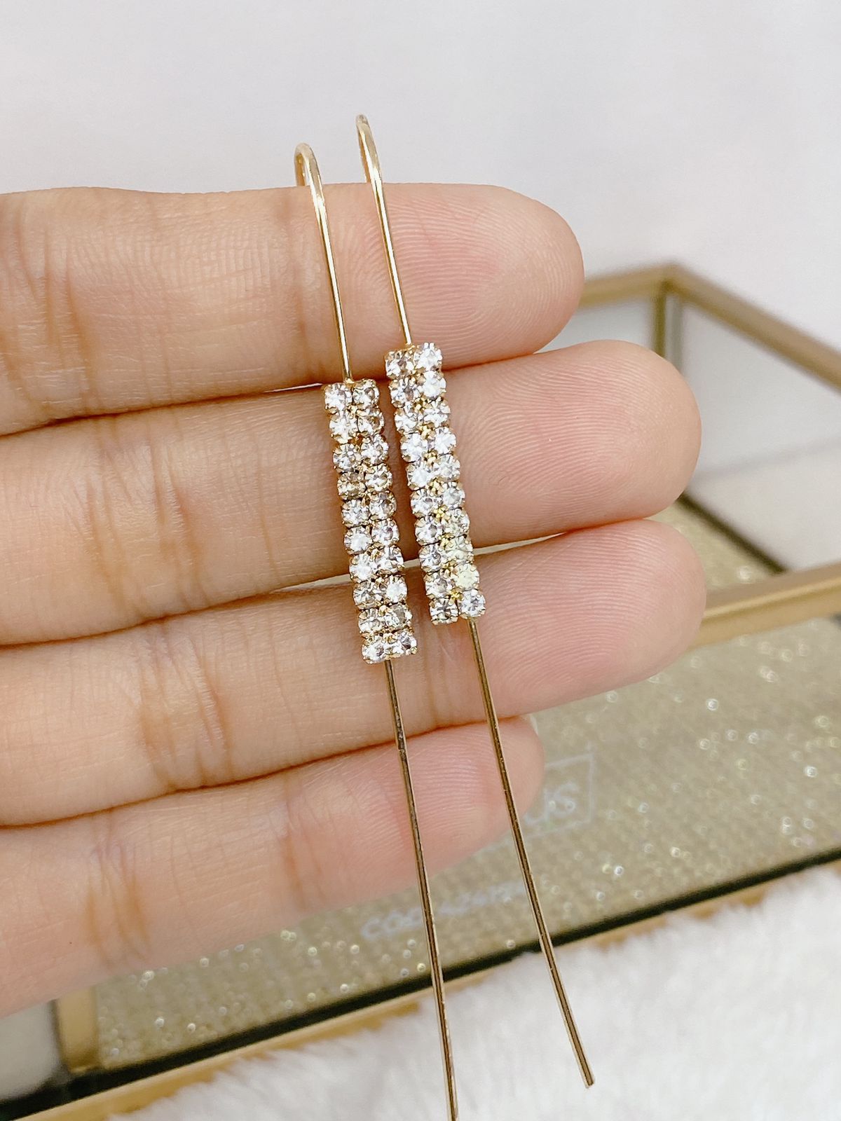 Arete Chapa de Oro COA2127-3 (PAR)