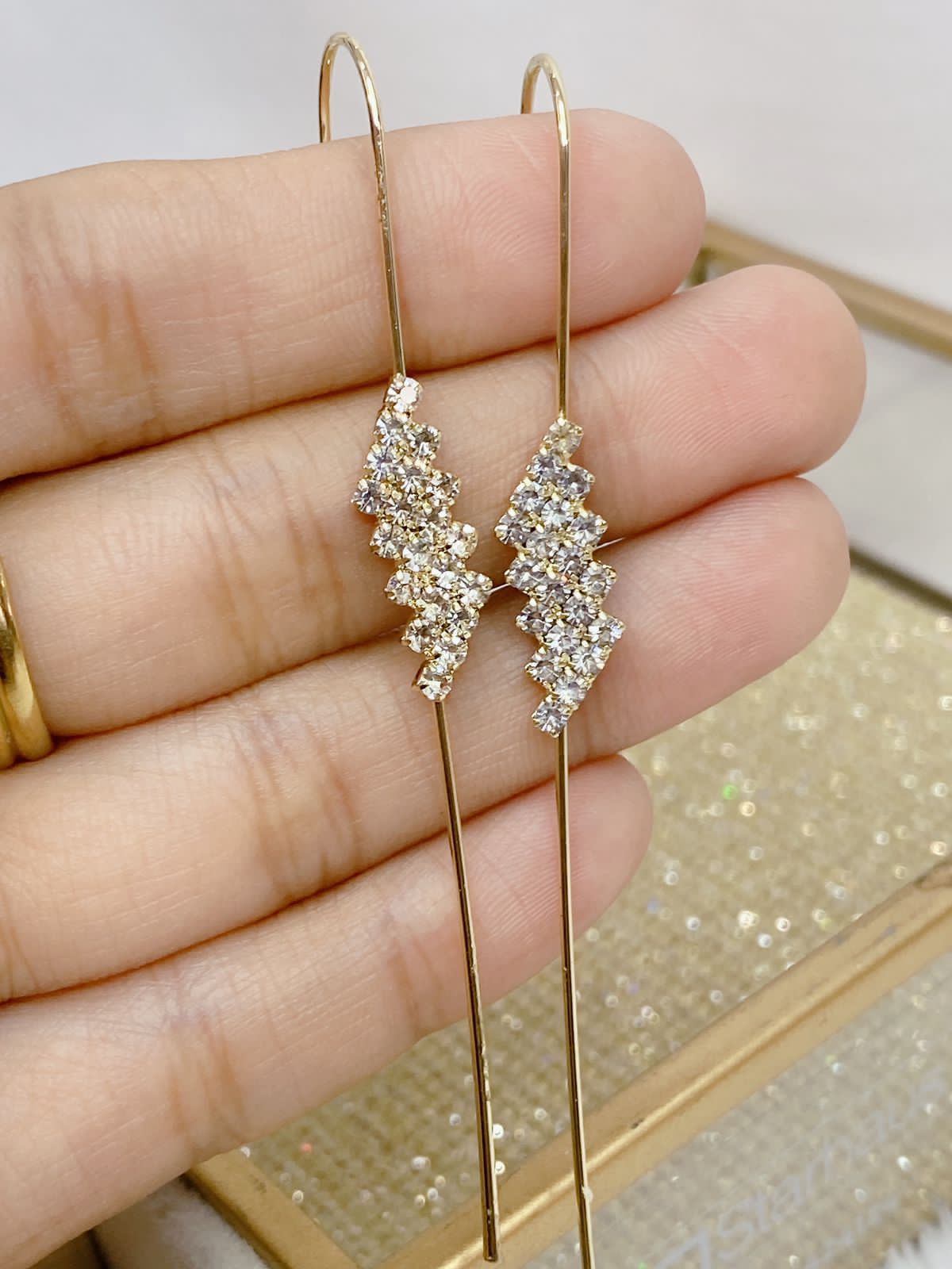 Arete Chapa de Oro COA2127-7 (PAR)