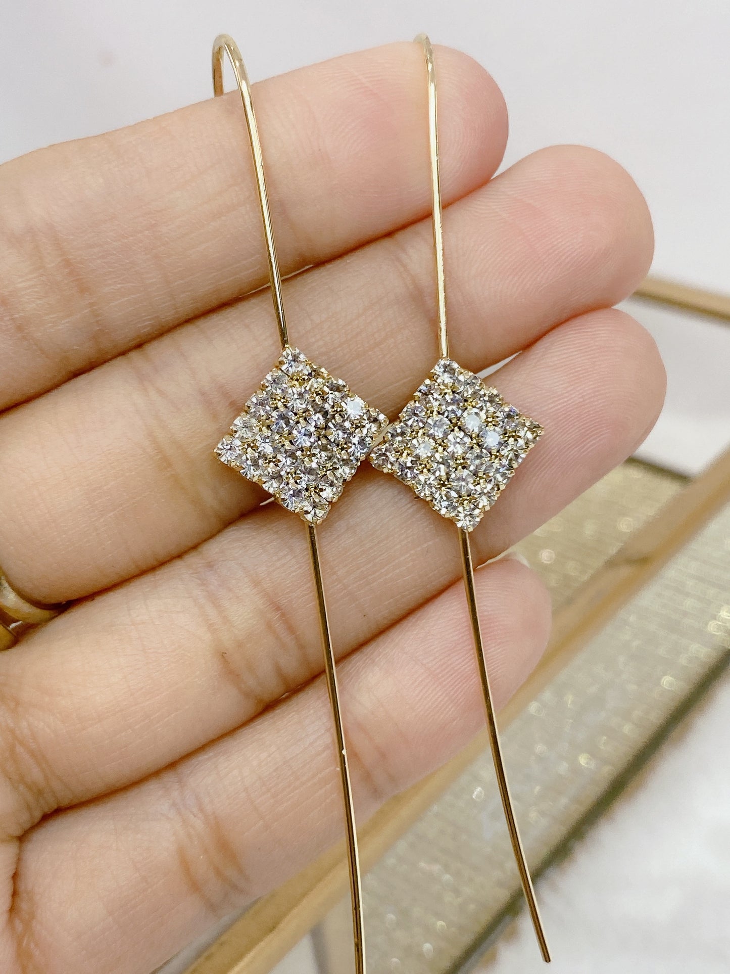 Arete Chapa de Oro COA2124-4 (PAR)