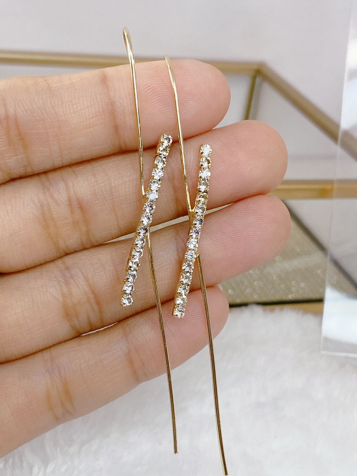 Arete Chapa de Oro COA2127-1 (PAR)