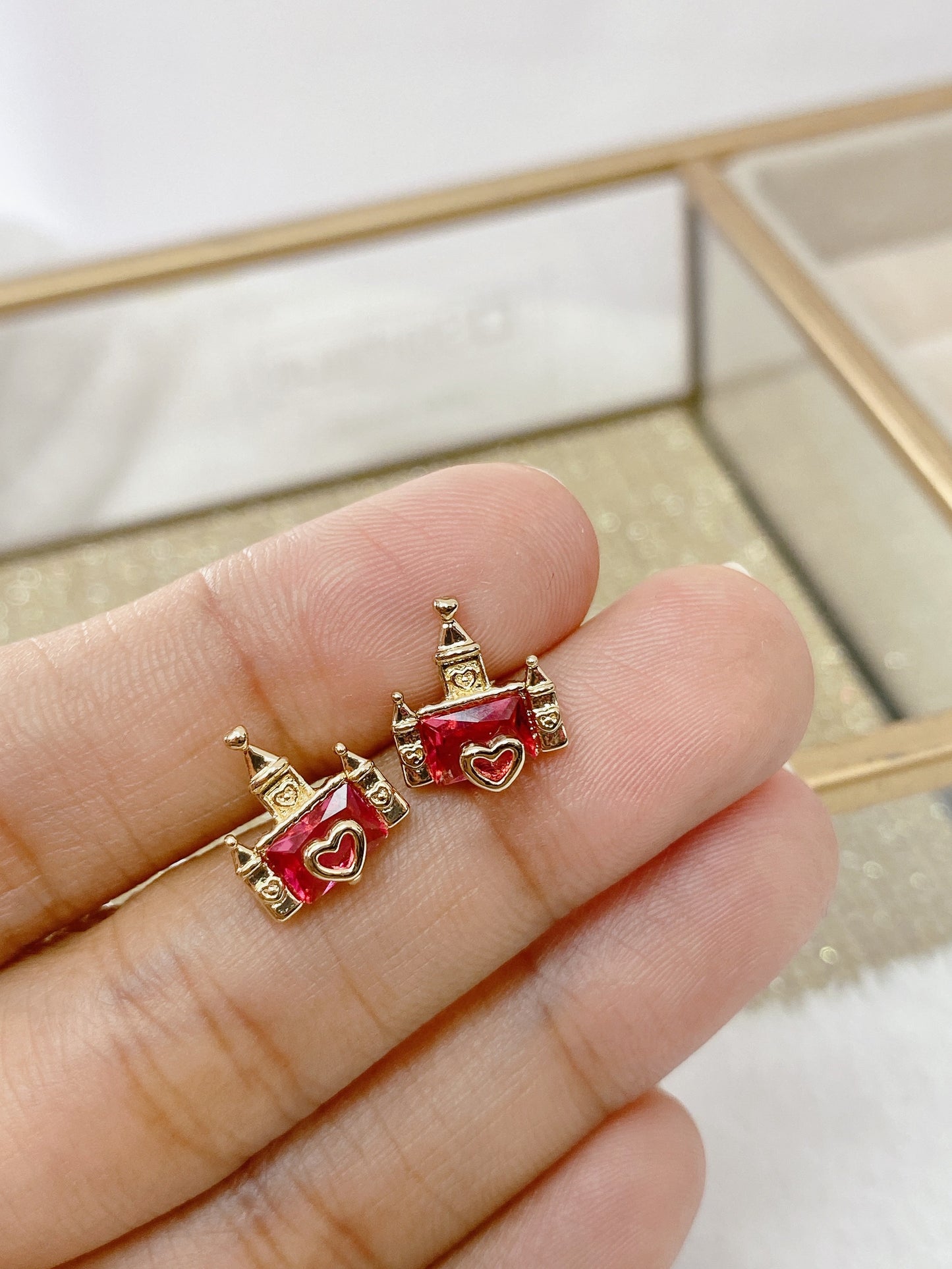 Arete Chapa de Oro COA2135-1