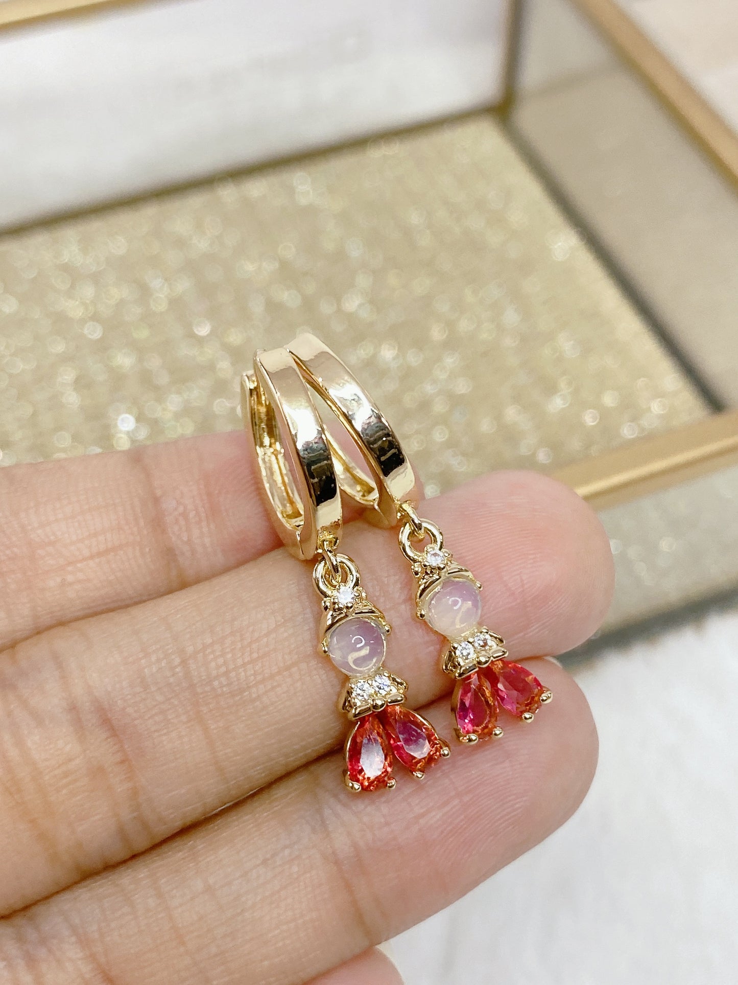 Arete Chapa de Oro COA1764-2