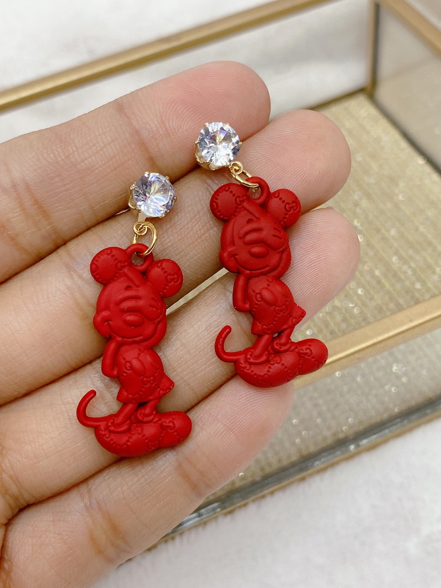 Arete de Chapa de Oro COA2124-2