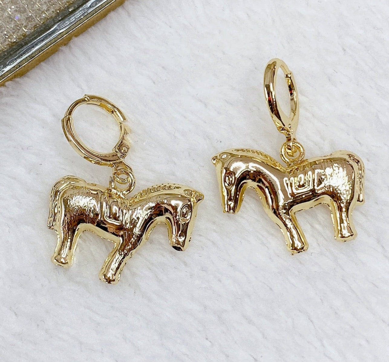 Aretes Chapa de Oro COA1767-1