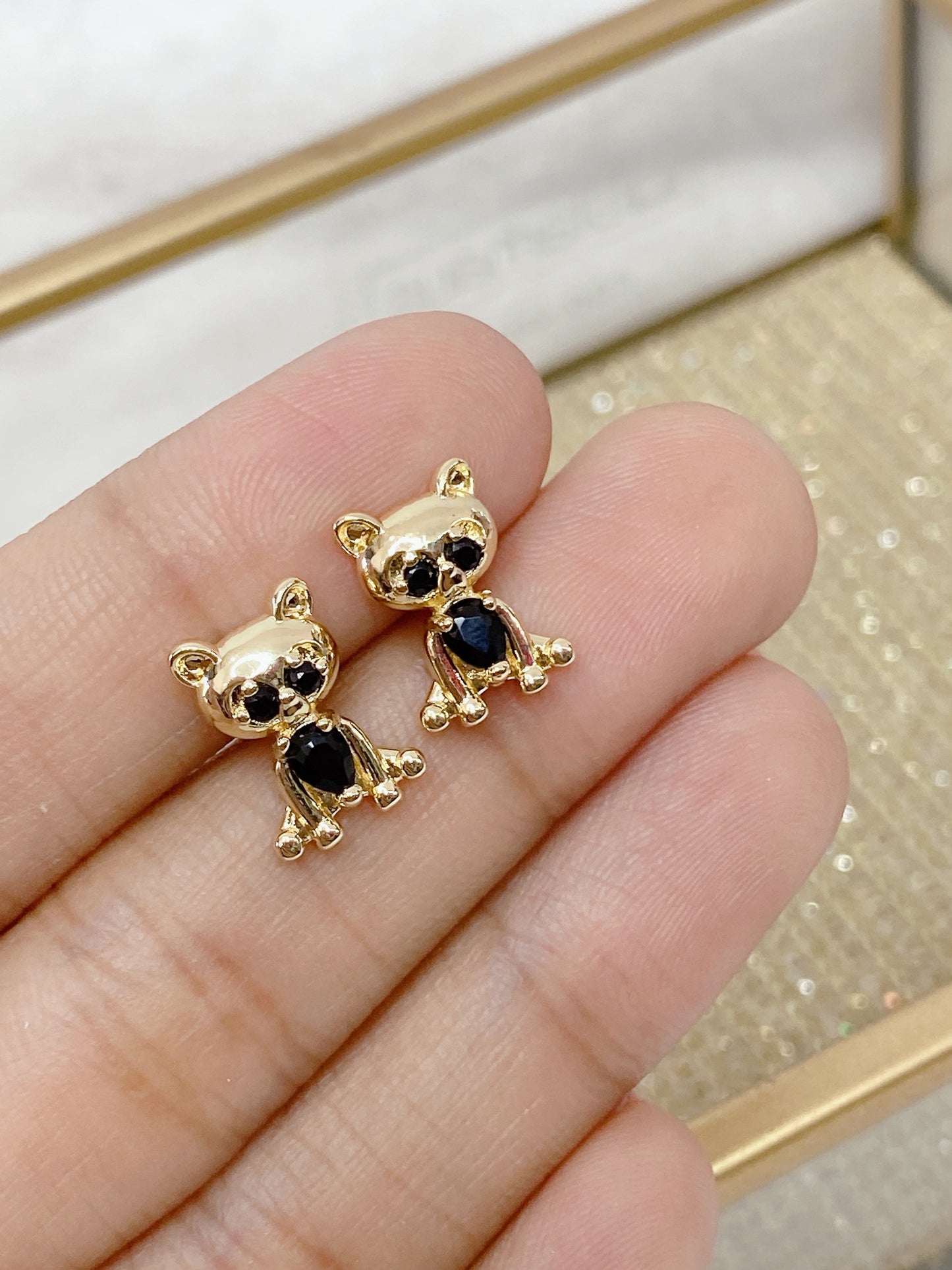 Arete de Chapa de Oro COA2143-1