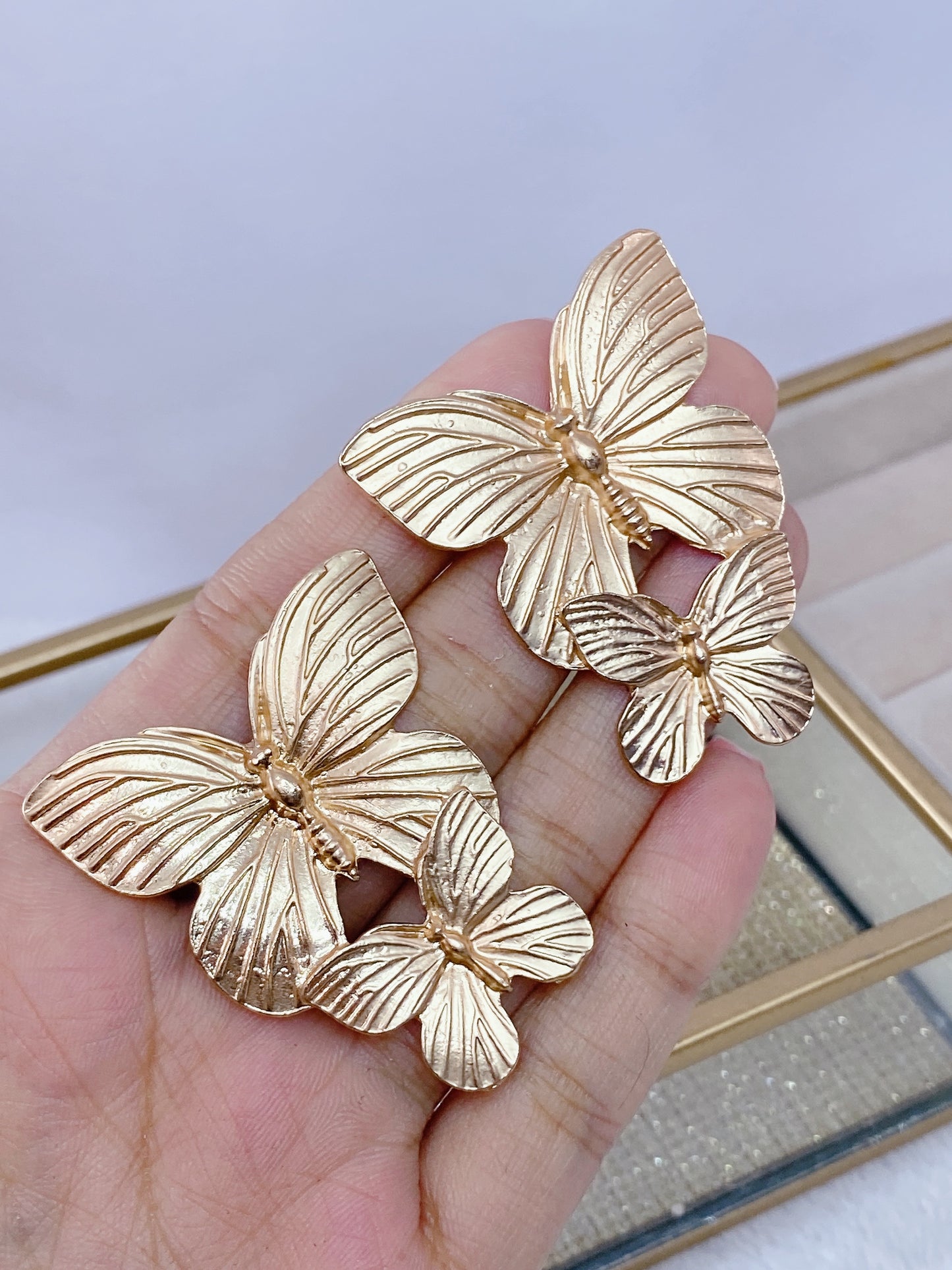Arete Chapa de Oro COA1778-1