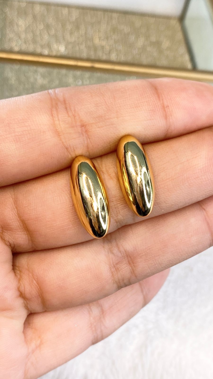 Arete de Chapa de Oro COA2062-1