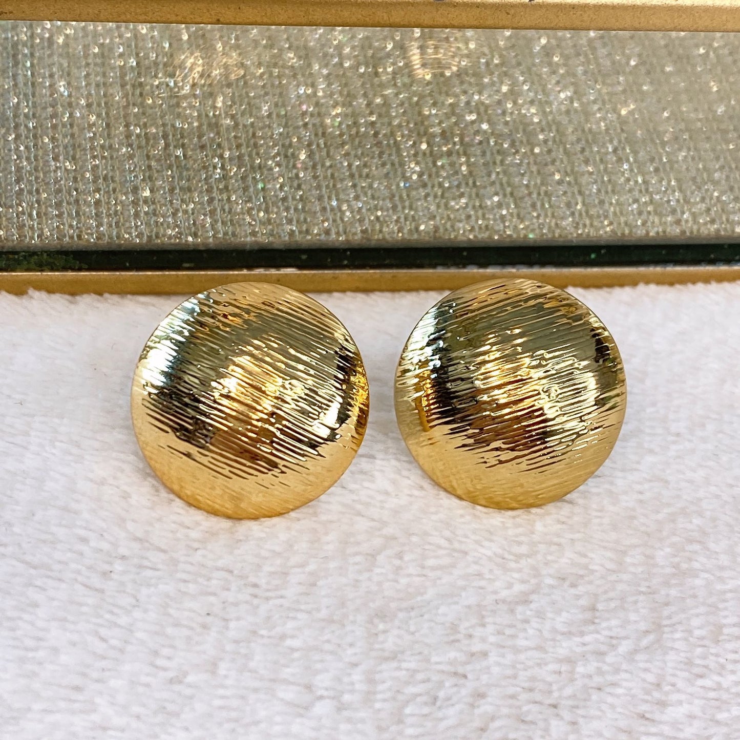 Arete de Chapa de Oro COA2063-1