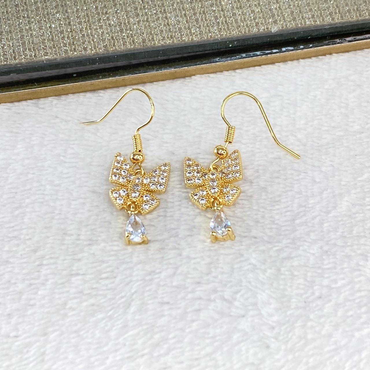 Arete de Chapa de Oro COA2070-1