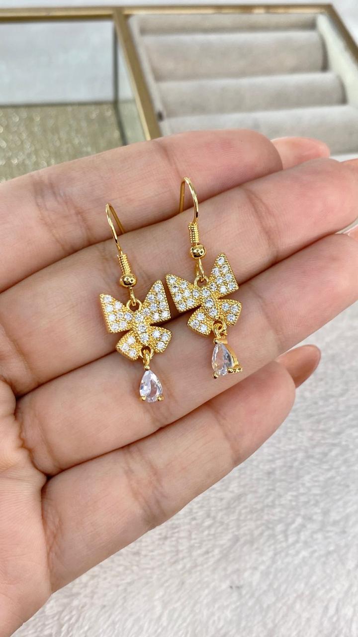 Arete de Chapa de Oro COA2070-1