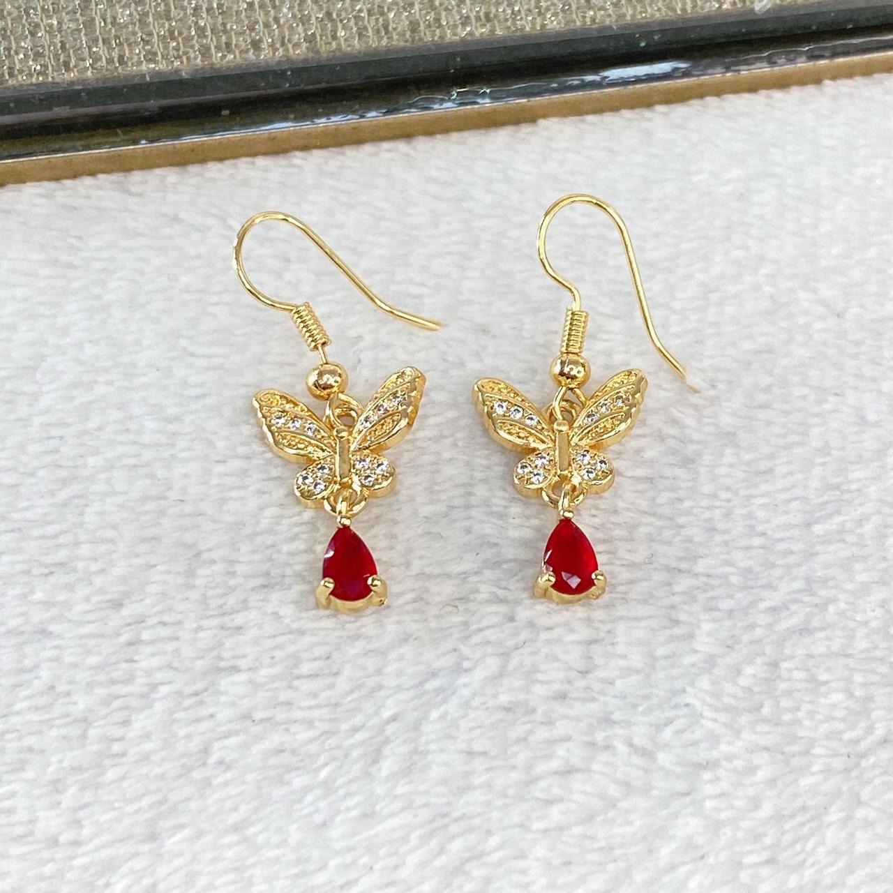 Arete de Chapa de Oro COA2071-1
