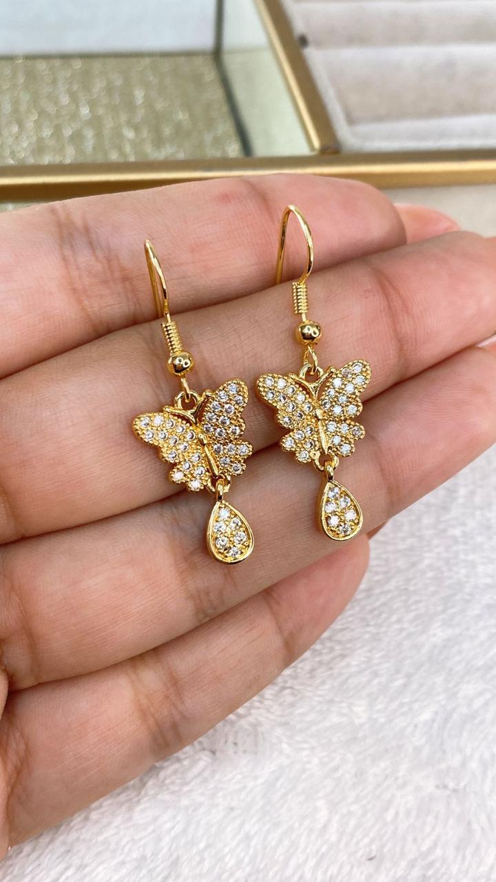Arete de Chapa de Oro COA2073-1