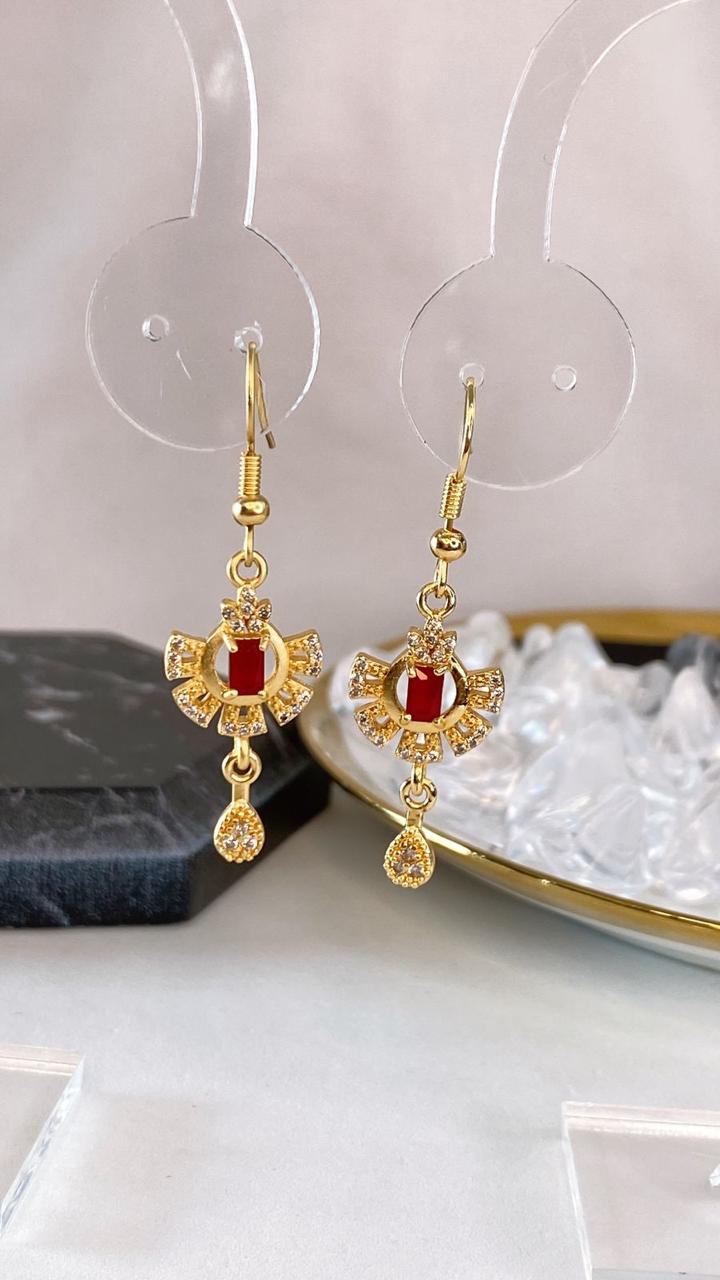 Arete de Chapa de Oro COA2076-2