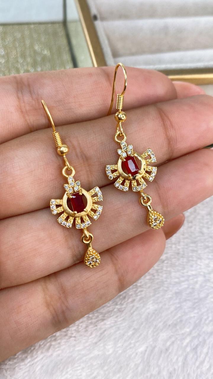 Arete de Chapa de Oro COA2076-2