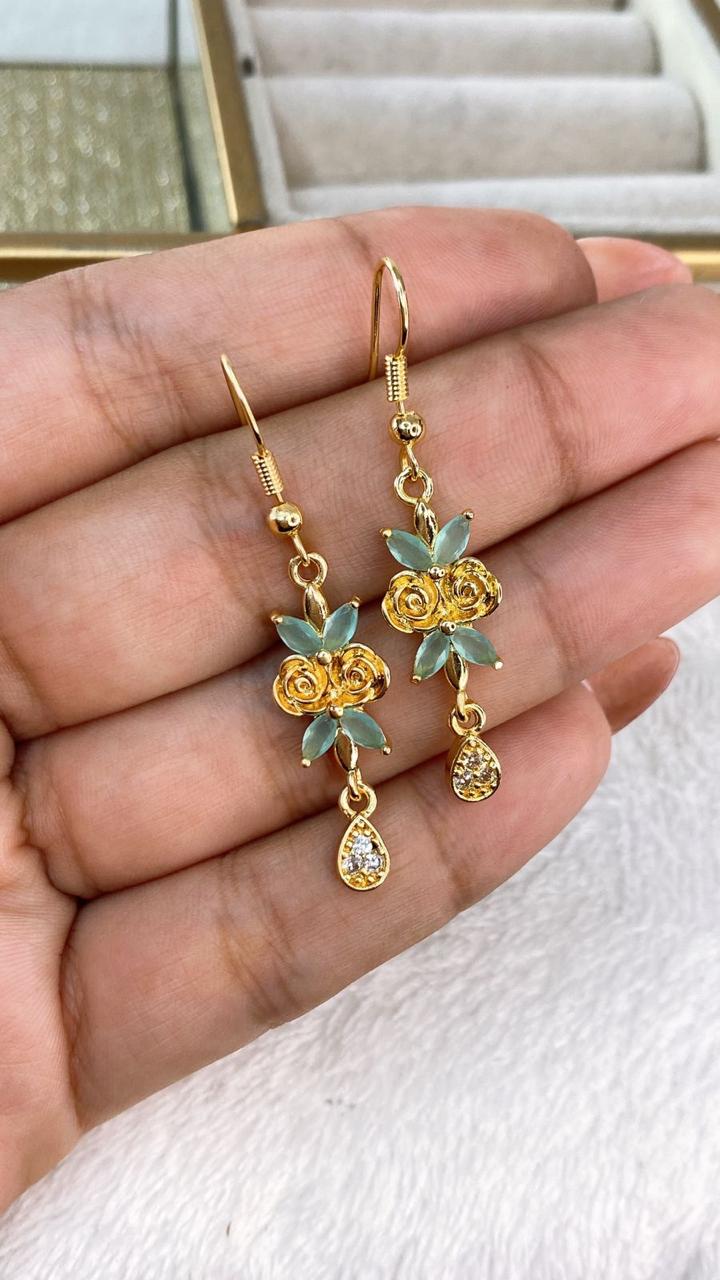Arete de Chapa de Oro COA2080-1