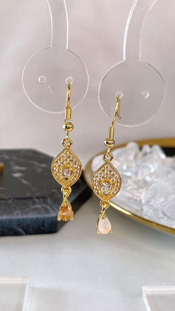 Arete de Chapa de Oro COA2084-1
