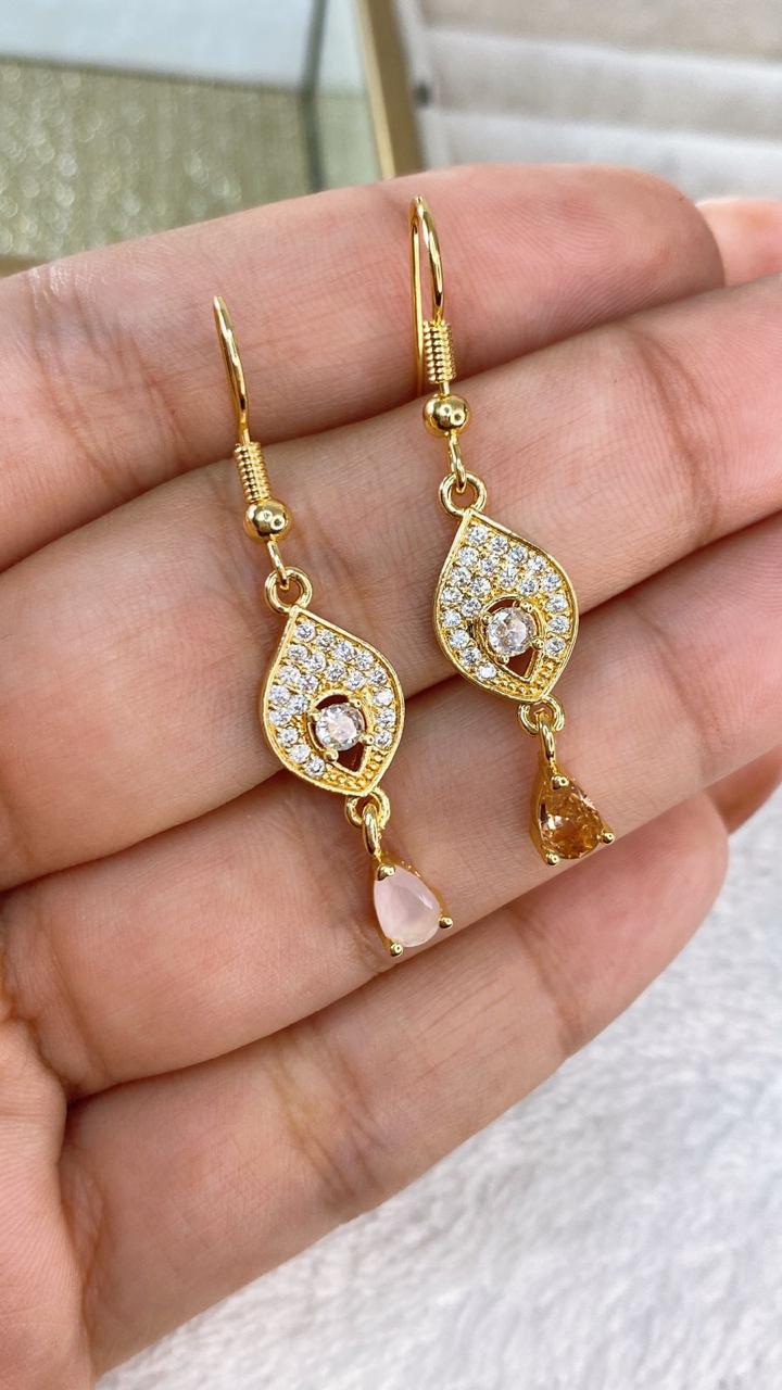 Arete de Chapa de Oro COA2084-1