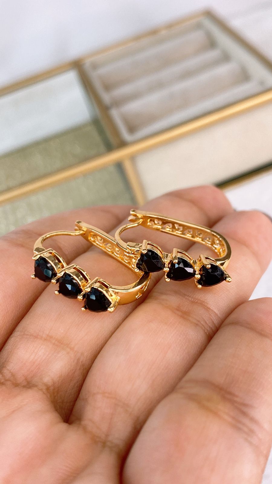 Arete de Chapa de Oro COA2087-2