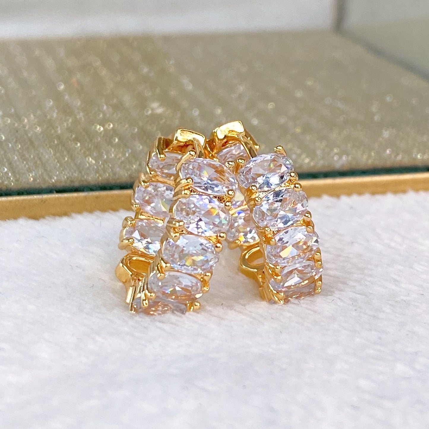 Arete de Chapa de Oro COA2088-2