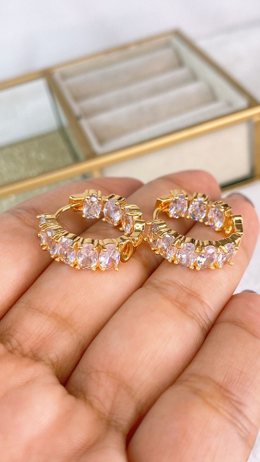 Arete de Chapa de Oro COA2088-2