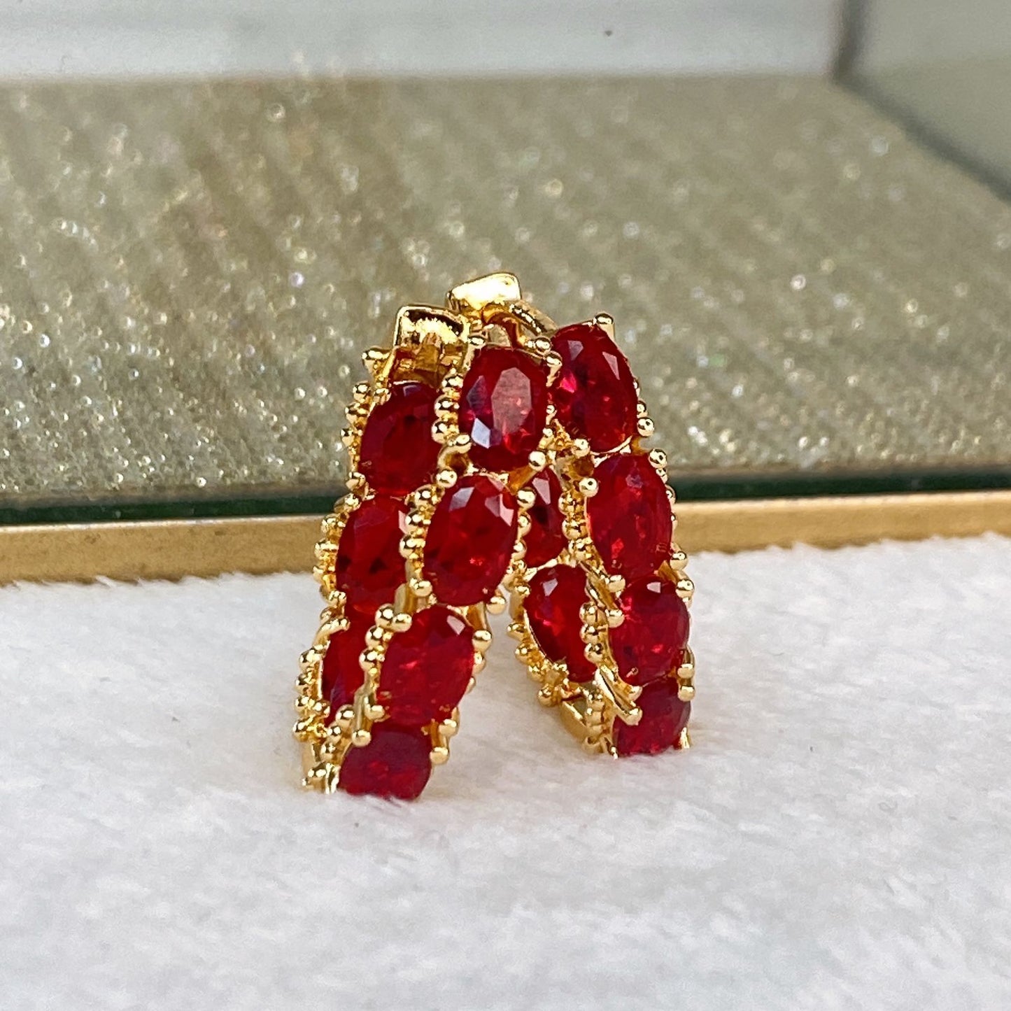 Arete de Chapa de Oro COA2089-1