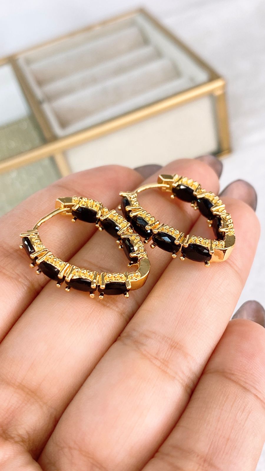 Arete de Chapa de Oro COA2089-2