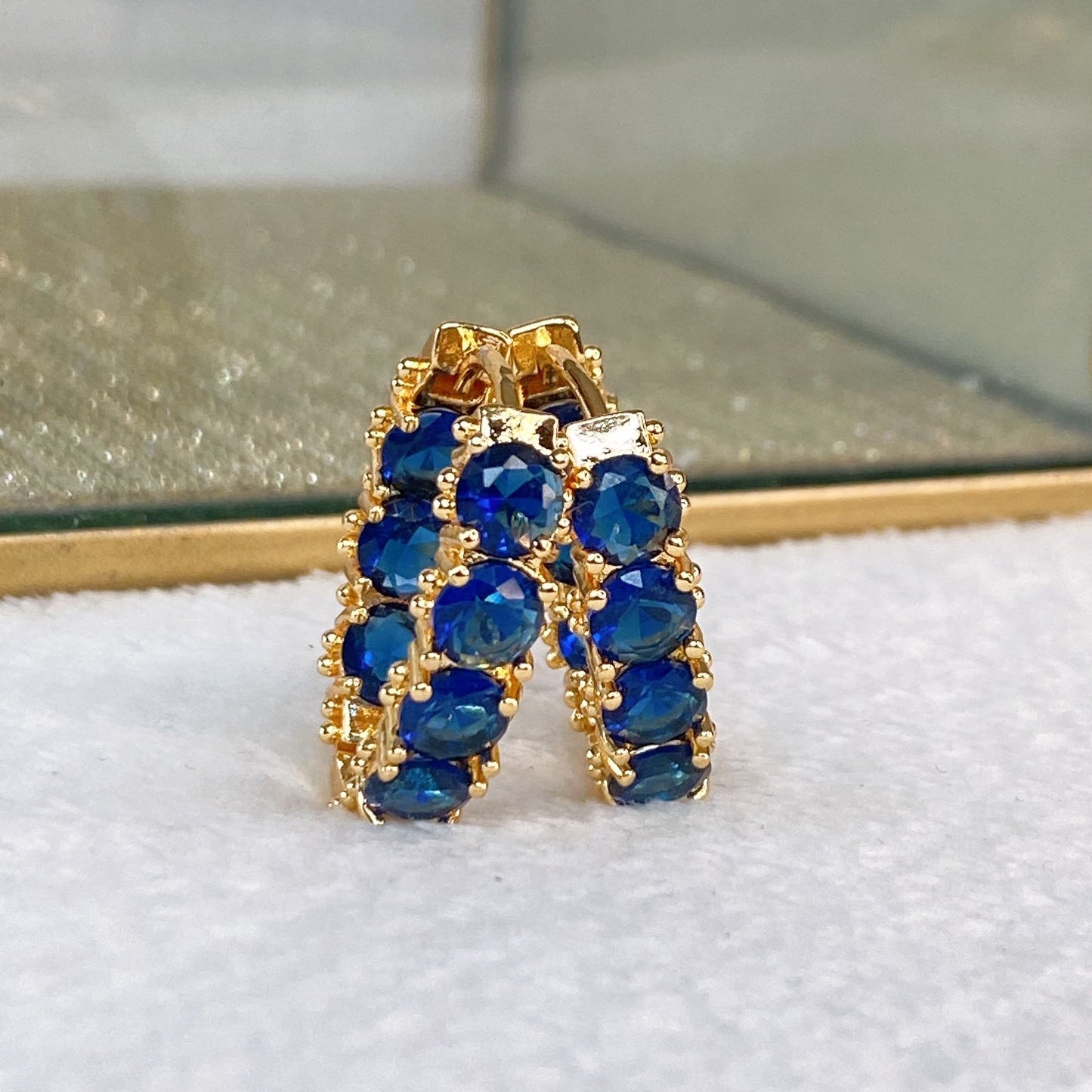 Arete de Chapa de Oro COA2091-1