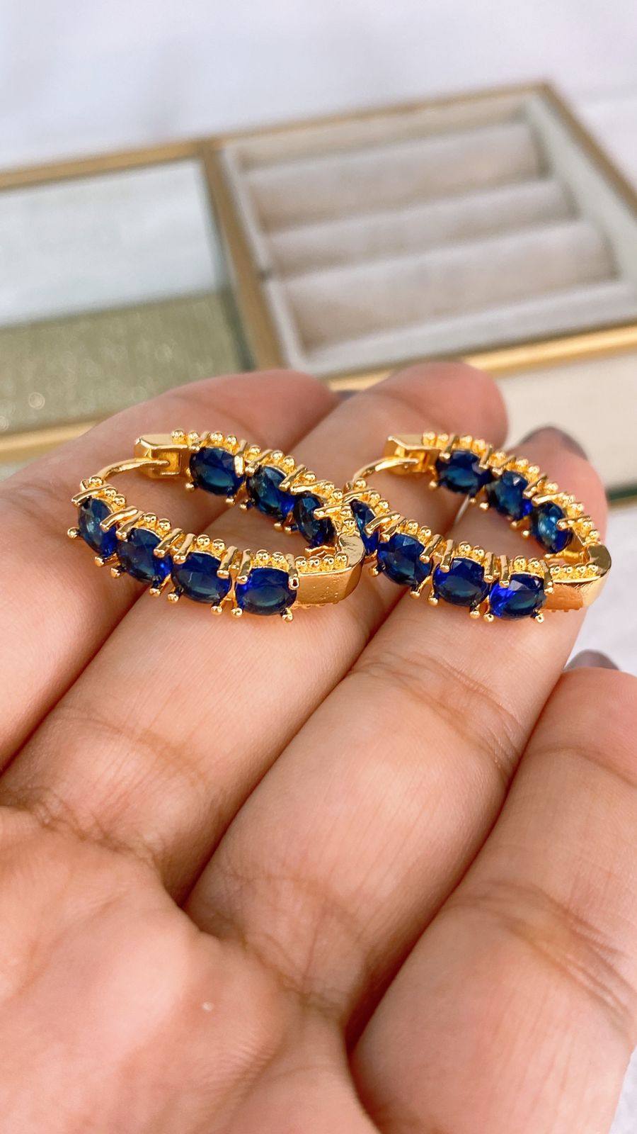 Arete de Chapa de Oro COA2091-1