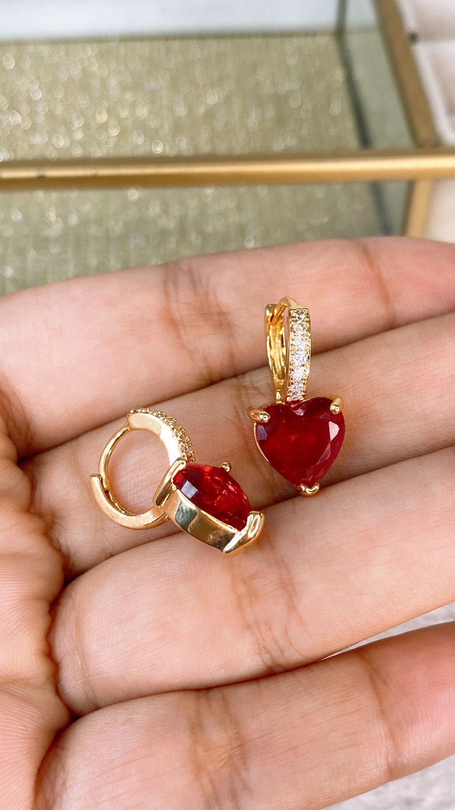 Arete de Chapa de Oro COA2092-1