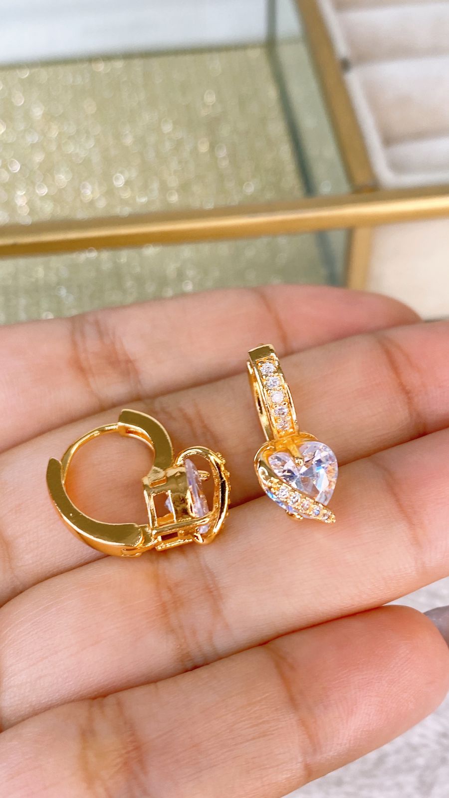 Arete de Chapa de Oro COA2093-1