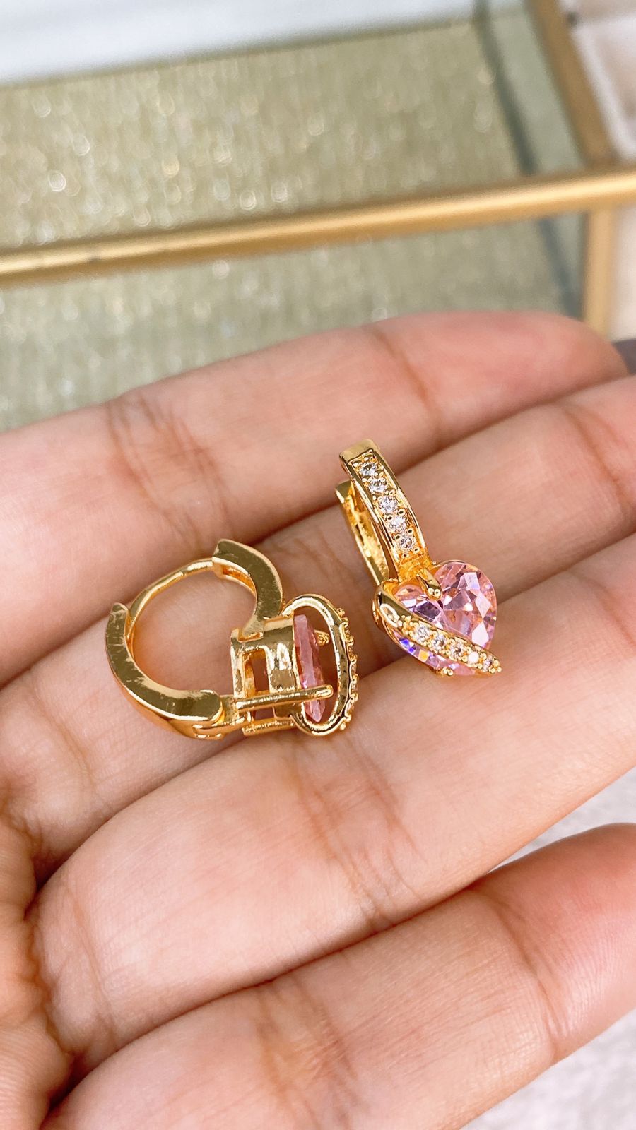 Arete de Chapa de Oro COA2093-3