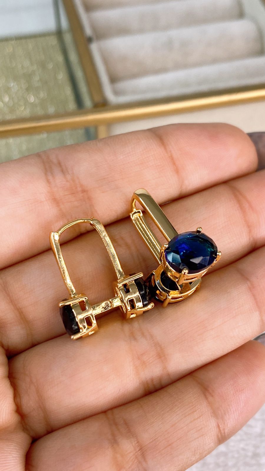 Arete de Chapa de Oro COA2095-1