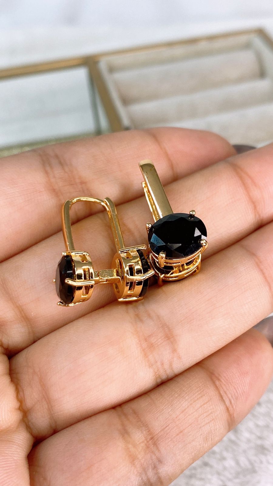 Arete de Chapa de Oro COA2095-2