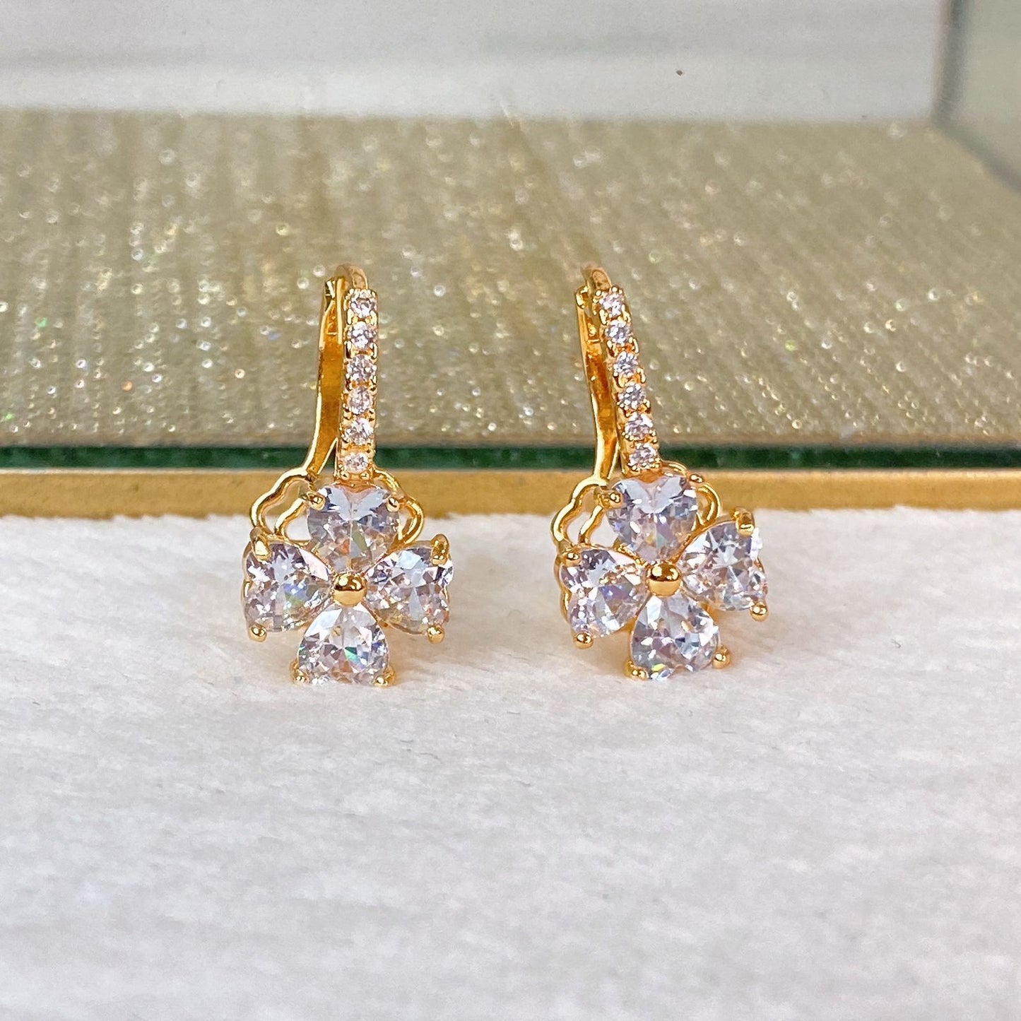 Arete de Chapa de Oro COA2097-1