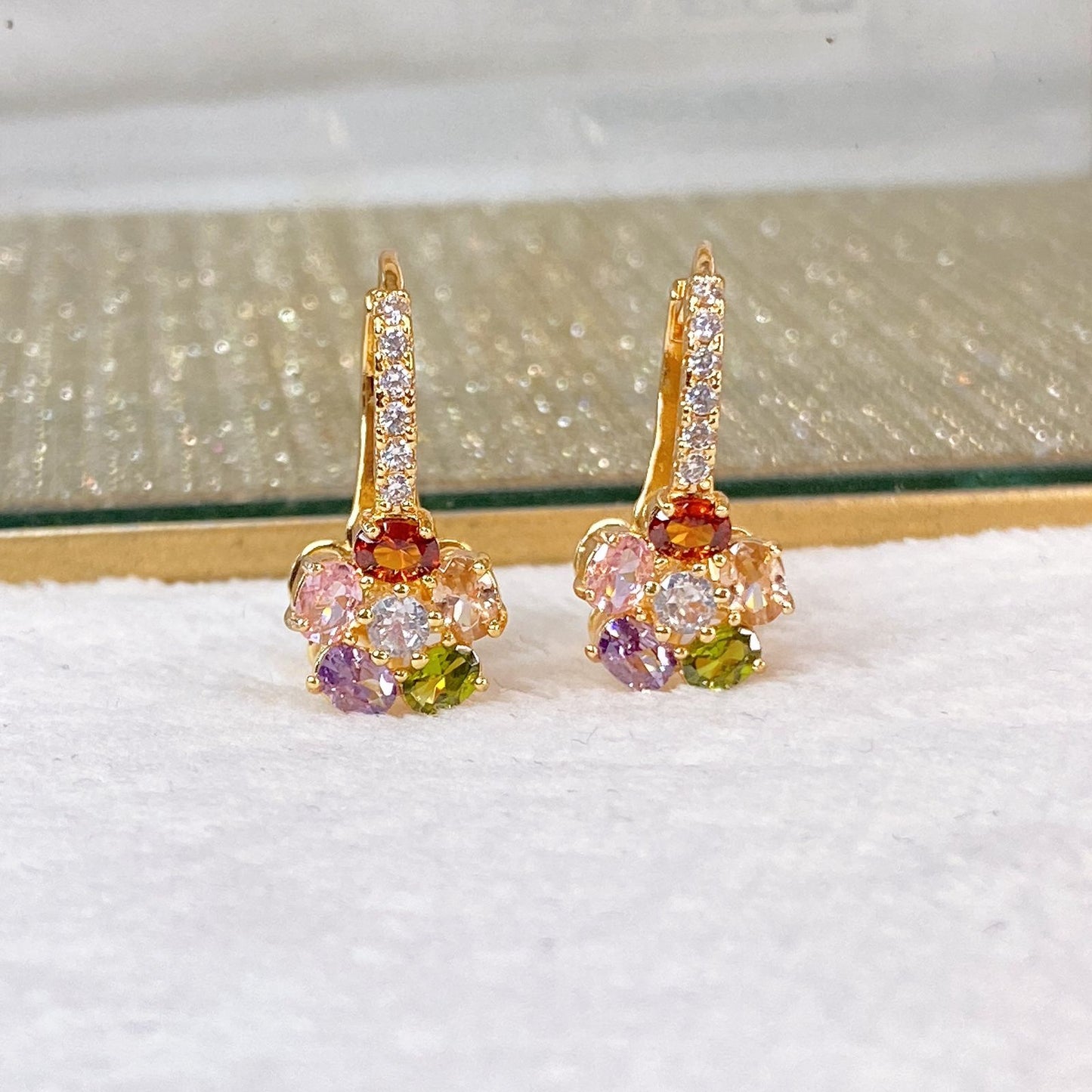 Arete de Chapa de Oro COA2099-1