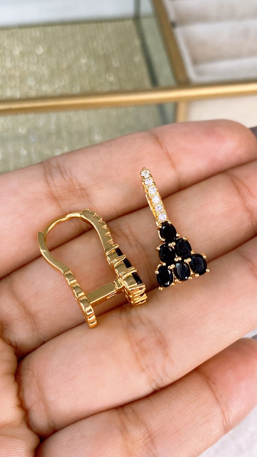 Arete de Chapa de Oro COA2100-2