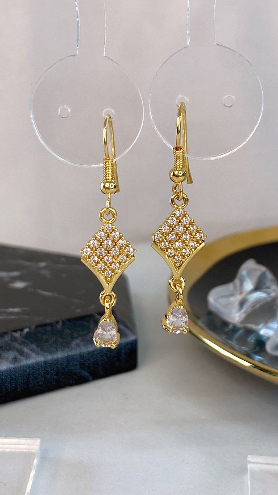 Arete de Chapa de Oro COA2108-1