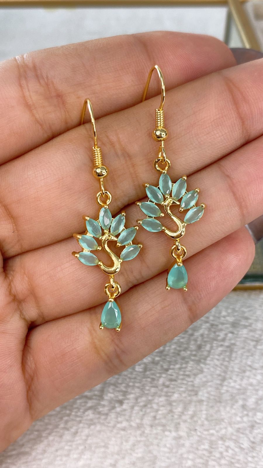 Arete de Chapa de Oro COA2115-1