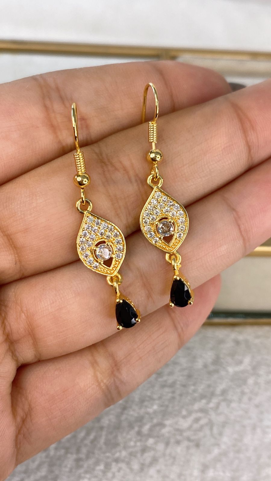 Arete de Chapa de Oro COA2122-2