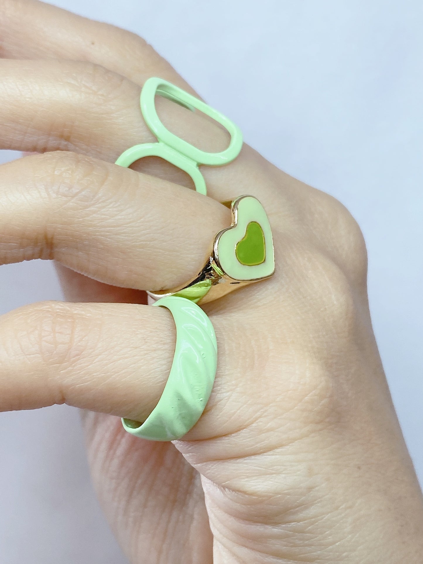 Set de Anillos de Bisuteria Ajustables RB464-4