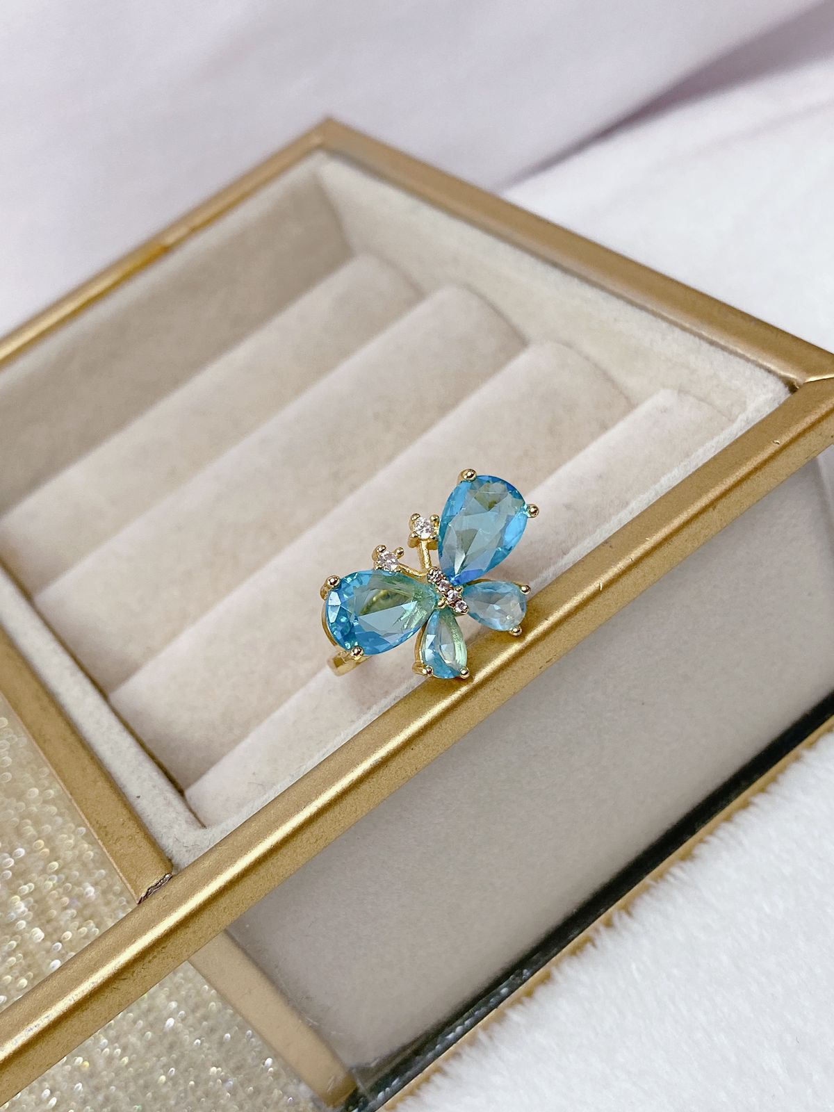 Anillo de Chapa de Oro Ajustable ACO1236-1