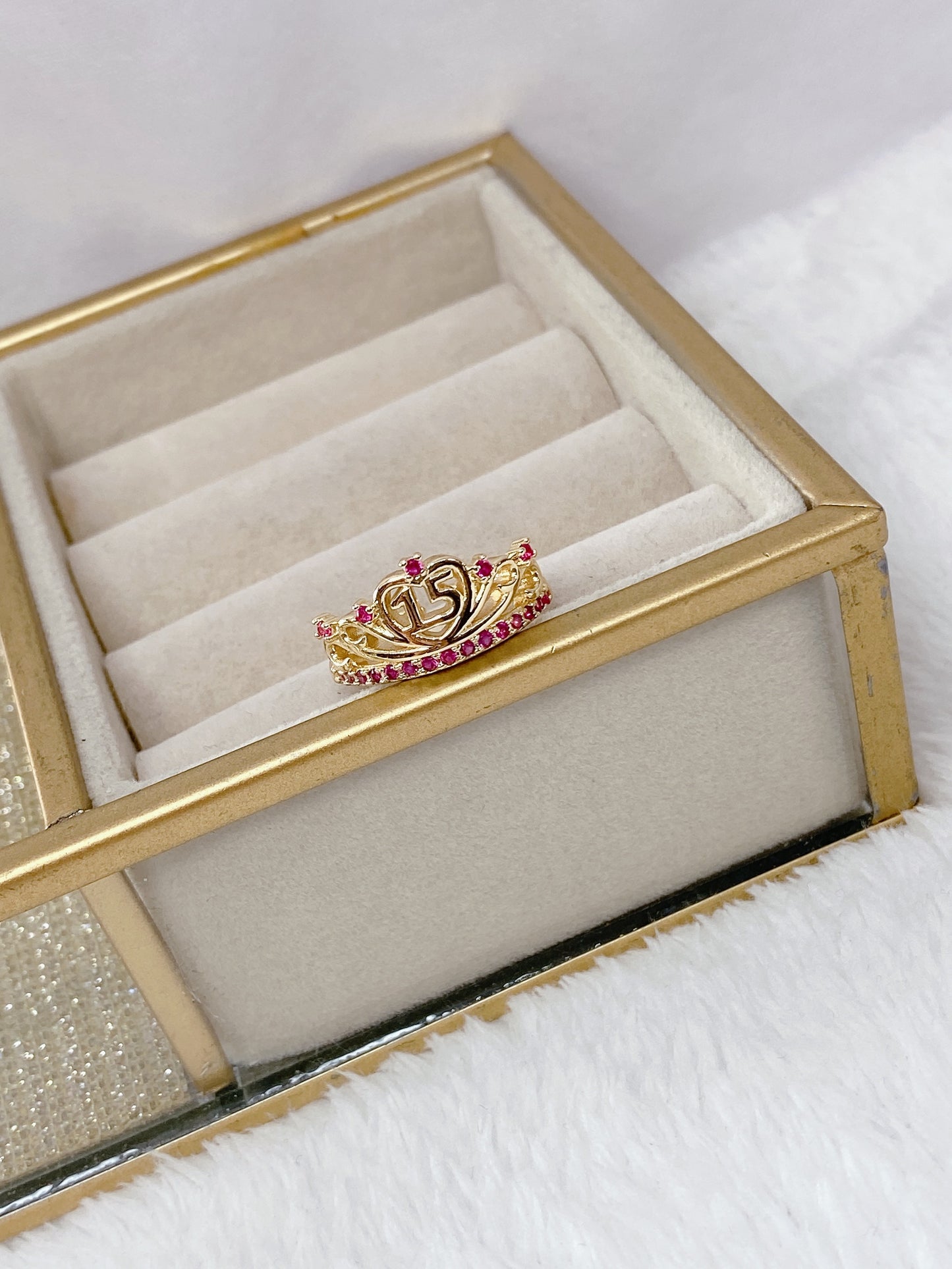 Anillo Chapa de Oro Ajustable ACO1366-1