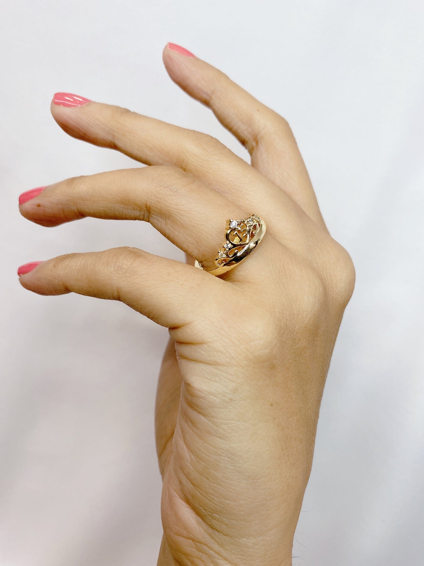 Anillo Chapa de Oro Ajustable ACO1363-1